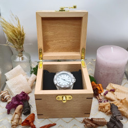 Boite à montre "Rustique" - Hêtre et Padouk