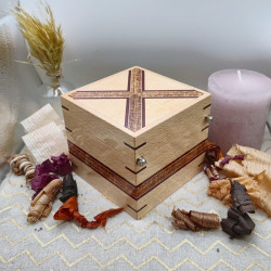 Boite à montre "Luxe" - Hêtre, Bubinga, Amarante et Erable