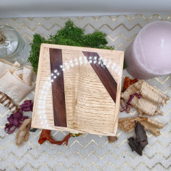 Boite à montre "Luxe" - Châtaignier, Narra mauve et Erable