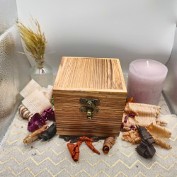 Boite à montre "Rustique" - Frêne olivier et Houx