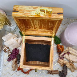 Boite à montre "Luxe" - Aulne échauffé et Ebène du Gabon