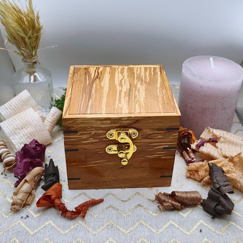 Boite à montre "Luxe" - Aulne échauffé et Ebène du Gabon