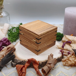 Ecrin à bague - Frène olivier, Ebène du Gabon