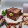 Petite boite "Luxe" - Sapelli, Narra rouge, Ebène et Erable