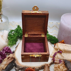 Petite boite "Luxe" - Sapelli, Narra rouge, Ebène et Erable