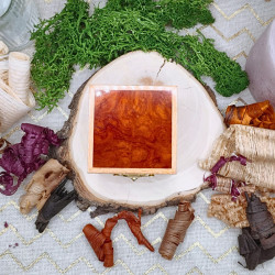 Ecrin à bague - Hêtre, Narra rouge et Padouk