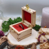 Ecrin à bague - Hêtre, Narra rouge et Padouk