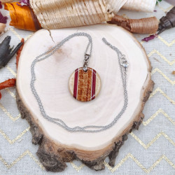 Pendentif Hêtre, Amarante, Bubinga et Erable