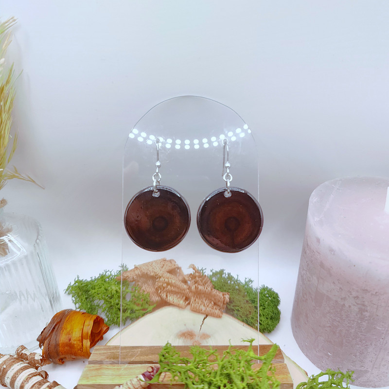 Boucles rondes - Narra mauve