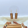 Boucles d'oreilles Zébrano et Padouk – Fait main | Zaksuo's Workshop
