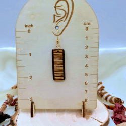 Boucles d'oreilles Zébrano et Padouk – Fait main | Zaksuo's Workshop