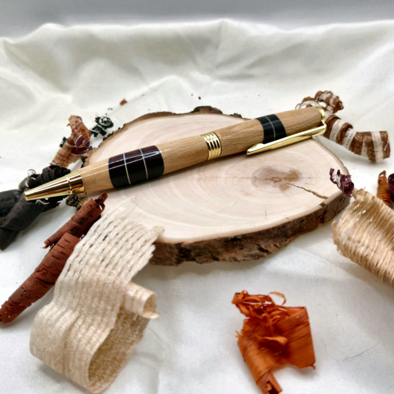 Stylo bille Audace en Platane, Narra mauve | Zaksuo's Workshop