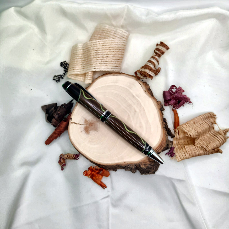 Stylo bille Prestige aux couleurs de Serpentard | Zaksuo's Workshop
