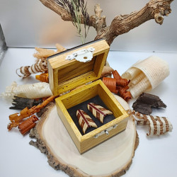 Petite boite en Robinier, Cytise, Ebène du Gabon et Frêne